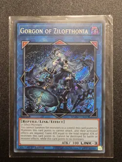 Yugioh! Gorgon of Zilofthonia DUAD-EN050 Secret Rare 1st Edition NM - Image 1