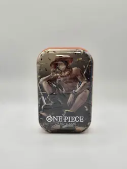 One Piece Card Game Tin Pack Vol.2 - Portgas D. Ace Tin - New Sealed - English - Image 1