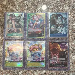 Bandai One Piece Foil Lot Ryuma, Yamato, Newgate, Chopper - Image 1