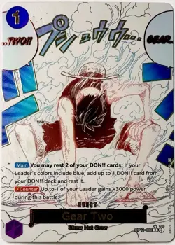 One Piece CCG Gear Two OP11-080 Alt Art a Fist of Divine Speed - Image 1