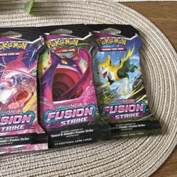 Fusion Strike Sleeved Booster Pack Art Bundle [Set of 4] Pokemon TCG - Image 3
