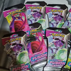 Pokemon TCG: Sword & Shield – Fusion Strike Sleeved Booster Pack x 10BRAND NEW - Image 2