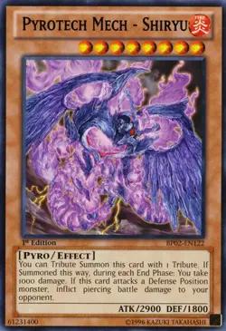 Pyrotech Mech - Shiryu - BP02-EN122 - Rare - Unlimited Edition LP Yugioh Battle - Image 1