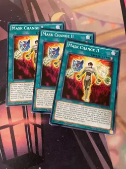 YUGIOH - MASK CHANGE II X3 - COMMON - 1ST ED - SDHS - NM/LP - Image 1