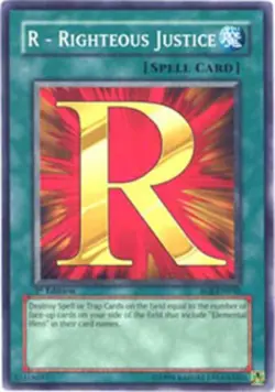 R - Righteous Justice - EOJ-EN040 - Common - Unlimited Edition NM Yugioh Booster - Image 1