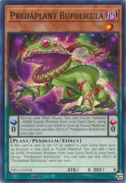 Predaplant Bufolicula - DIFO-EN018 - Common - 1st Edition LP Yugioh Dimension Fo - Image 1
