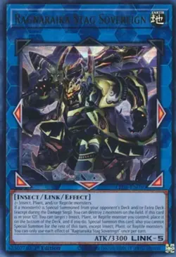 Ragnaraika Stag Sovereign - LEDE-EN050 - Ultra Rare - 1st Edition DMG Yugioh Leg - Image 1