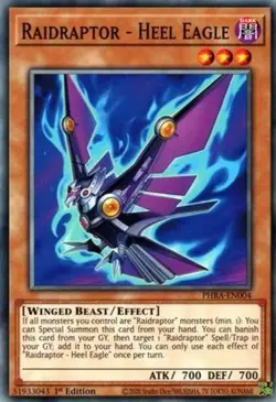 Raidraptor - Heel Eagle - PHRA-EN004 - Common - 1st Edition NM Yugioh Phantom Ra - Image 1