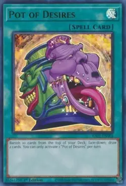 Pot of Desires - RA01-EN056 - Ultra Rare - 1st Edition NM Yugioh 25th Anniversar - Image 1