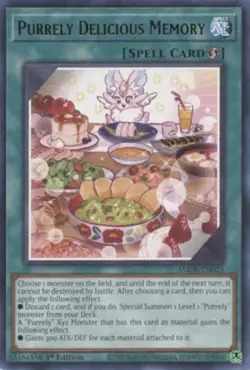 Purrely Delicious Memory - AMDE-EN023 - Rare - 1st Edition NM Yugioh Amazing Def - Image 1