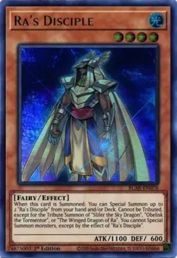 Ra's Disciple - BLAR-EN076 - Ultra Rare - 1st Edition NM Yugioh Battles of Legen - Image 1