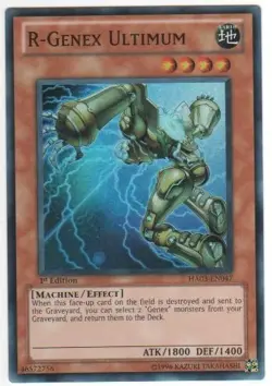 R-Genex Ultimum - HA03-EN047 - Super Rare - 1st Edition NM Yugioh Hidden Arsenal - Image 1