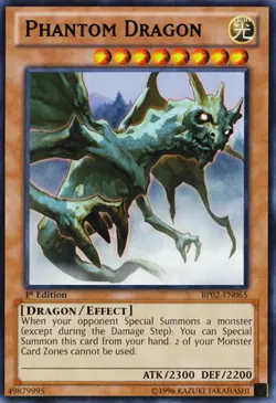 Phantom Dragon - BP02-EN065 - Rare - 1st Edition LP Yugioh Battle Pack 2: War of - Image 1