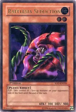 Rafflesia Seduction - SOD-EN020 - Ultimate Rare - 1st Edition LP Yugioh Soul of - Image 1