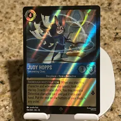 Judy Hopps #156/204 Disney Lorcana Whispers In The Well 2025 Super Rare Foil TCG - Image 1