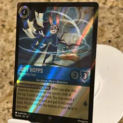 Judy Hopps #156/204 Disney Lorcana Whispers In The Well 2025 Super Rare Foil TCG - Image 3