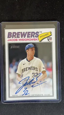 2026 Topps Heritage #ROA-JM Jacob Misiorowski Real One Autographs - Image 1