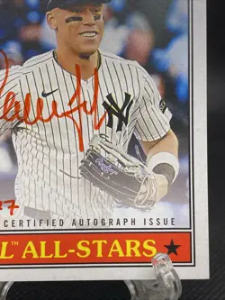 2026 Topps Heritage Baseball Aaron Judge #ROA-AJ Real One Red Ink Auto 56/77 - Image 5