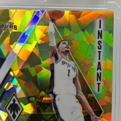 2023-24 Panini Phoenix - Phenom Victor Wembanyama Rookie RC Yellow Ice /175 - Image 3