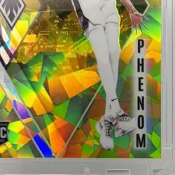 2023-24 Panini Phoenix - Phenom Victor Wembanyama Rookie RC Yellow Ice /175 - Image 4