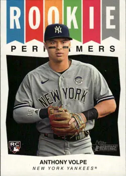 2023 Topps Heritage Anthony Volpe #RP-7 Rookie Performers New York Yankees 34J - Image 1