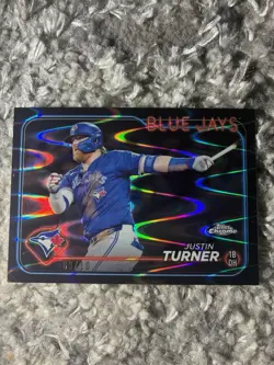 2024 Topps Chrome - Justin Turner #248 Black Raywave Refractor /10 - Image 1