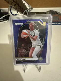 2024 Panini Prizm WNBA Angel Reese #10 Blue Pulsar (RC) - Image 1