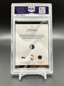 ROTY Cooper Flagg 2025-26 Topps Chrome RC Voices #VS-6 Rookie PSA 10 -Mavericks - Image 2