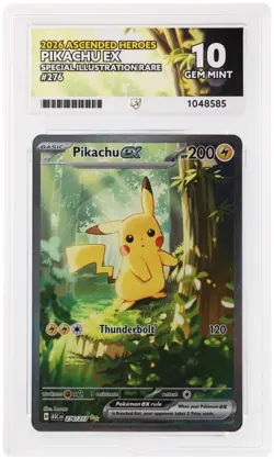 Pokemon TCG Pikachu EX Ascended heroes 276/217 ACE GM 10 ( Perfect Subgrades ) - Image 1