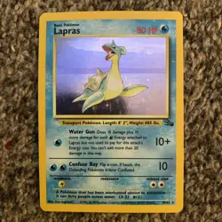 Lapras Holo - 10/62 - Rare Pokemon Card - Image 1