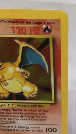 Pokemon TCG Charizard Base Set Holo Rare Card In Protective Holder - 4/102 120HP - Image 4