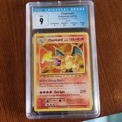 Pokemon Charizard CGC 9 Holo Rare 11/108 Evolutions 2016 TCG Card - Image 1