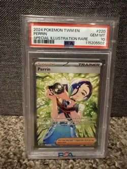 Perrin 220/167 PSA 10 Special Illustration Rare Twilight Masquerade Pokemon Card - Image 1