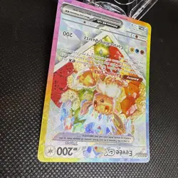 Pokemon TCG Prismatic Evolutions Eevee EX 174 Black Star Promo Card NM Condition - Image 4