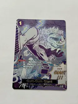 Bandai Gum-Gum Giant Manga Rare OP09-078 Event Holo One Piece CCG Card - Image 1