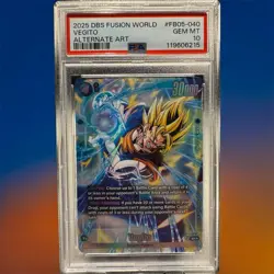 Dragon Ball Super Card Game Vegito Alternate Art FB05-040 PSA 10 2025 (POP 78) - Image 1