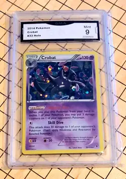 Holo Foil Crobat # 33/119 Cosmos Legacy Promo Set Pokemon Cards GMA 9 MINT - Image 1