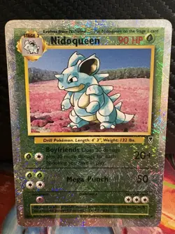 Nidoqueen 23/110 Legendary Collection Reverse Holo Pokemon Card WOTC NM/LP+ - Image 1
