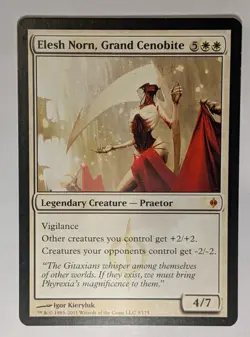 Elesh Norn, Grand Cenobite MtG New Phyrexia Regular Lightly Played LP Magic Card - Image 1