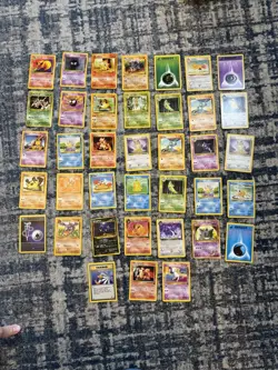 Lot Of 38 Vintage 90s Pokemon Cards Pocket Monsters 1996, 1998 Nintendo Squirtle - Image 1