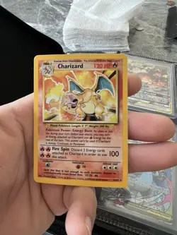 Pokemon Charizard 4/102 Holo Rare Base Set Unlimited 1999 WOTC Vintage TCG Card - Image 1