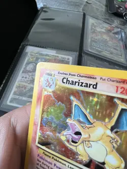 Pokemon Charizard 4/102 Holo Rare Base Set Unlimited 1999 WOTC Vintage TCG Card - Image 4