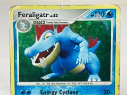 Feraligatr 8/123 - Mysterious Treasures Holo Rare Pokemon Card - HP / Damaged - Image 3