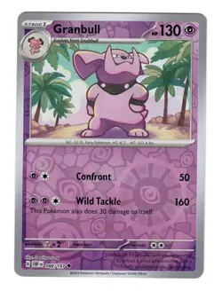 Pokemon TCG Granbull S&V Obsidian Flames 088/197 Reverse Holo Uncommon Card NM - Image 1