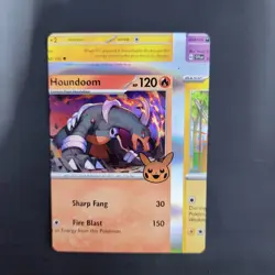Pokemon TCG NFC Error Miscut Card Houndoom 034/198 Trick Or Trade BOOster... - Image 3