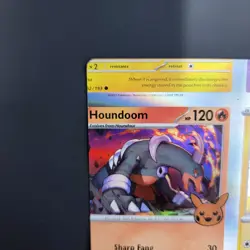 Pokemon TCG NFC Error Miscut Card Houndoom 034/198 Trick Or Trade BOOster... - Image 4