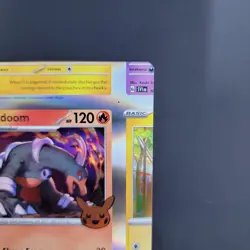 Pokemon TCG NFC Error Miscut Card Houndoom 034/198 Trick Or Trade BOOster... - Image 5