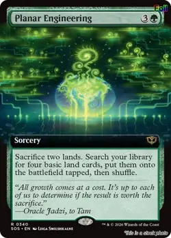 Planar Engineering (Extended Art) [SOS - 340] - NM [Foil] TCG MTG - Image 1