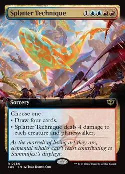 Splatter Technique-Secrets Of Strixhaven-Extended Art-Foil-356-NM - Image 1