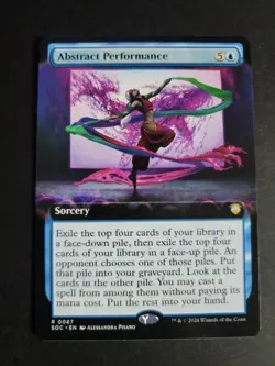 Abstract Performance (Extended Art) Rare MTG Secrets of Strixhaven Commander - Image 1